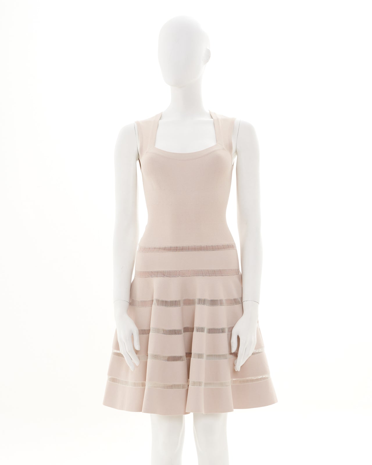 Azzedine Alaïa S/S 2010 Pink Sleeveless Midi Cocktail Dress