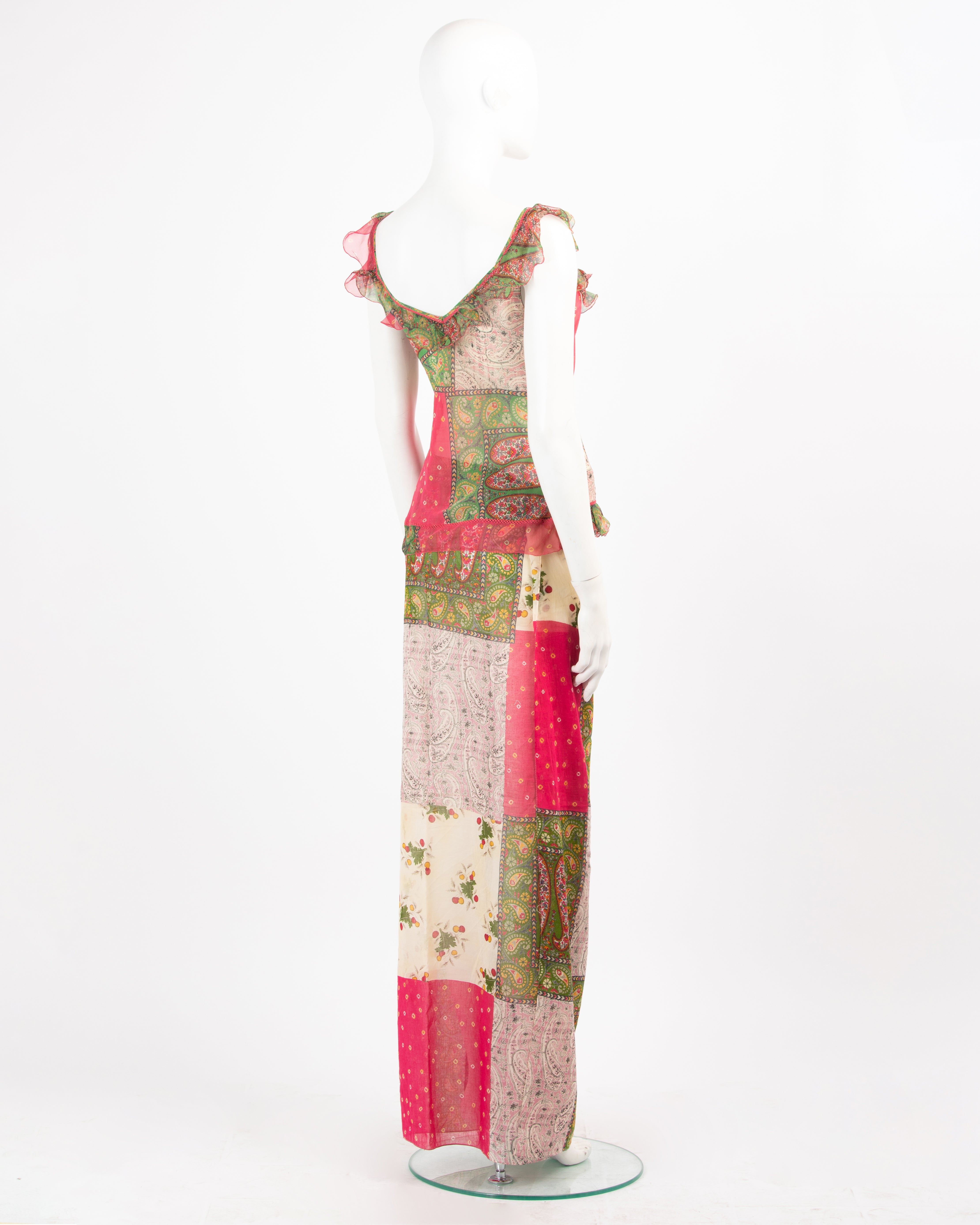 Christian Dior by John Galliano Spring 2004 Silk & Cotton Paisley