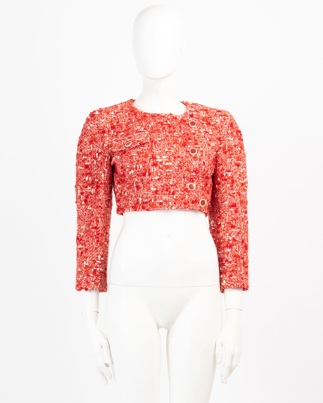 Chanel by Karl Lagerfeld FW 2001 Bouclé Cropped Jacket