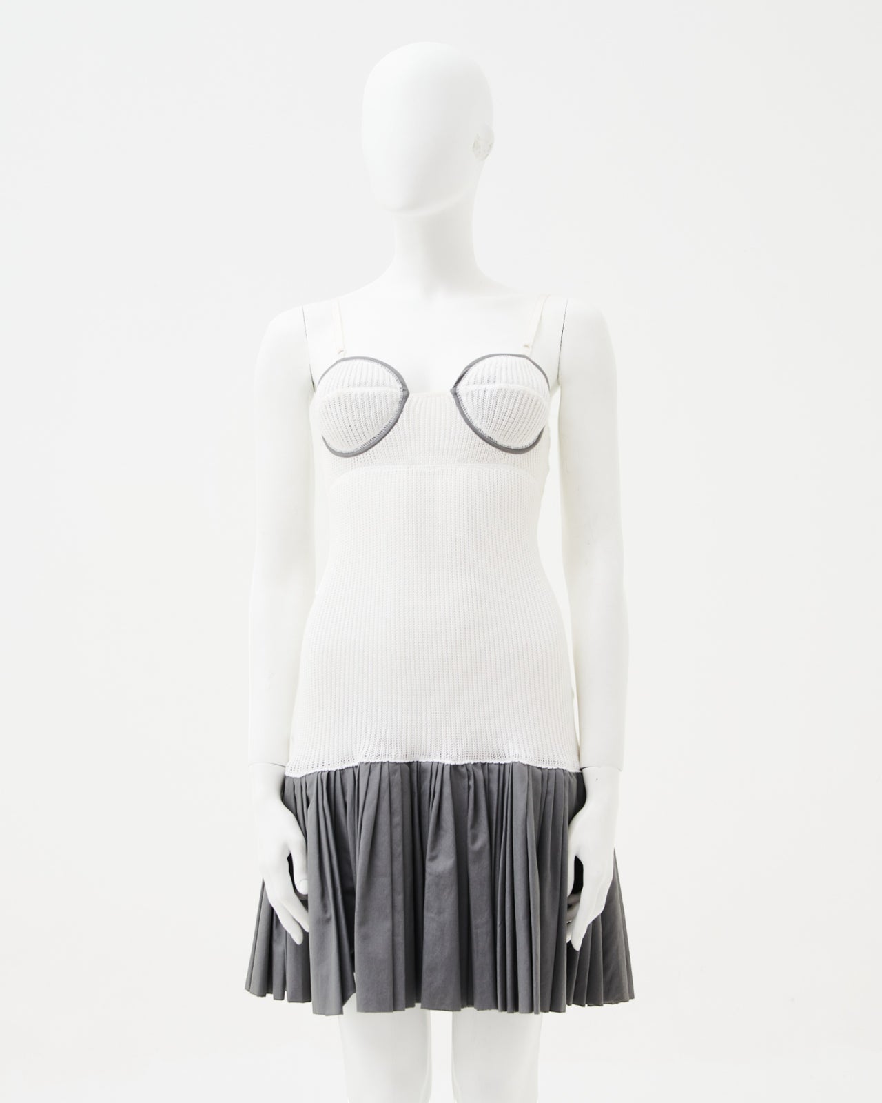 Miu Miu S/S 2003 Sleeveless White Mini Dress