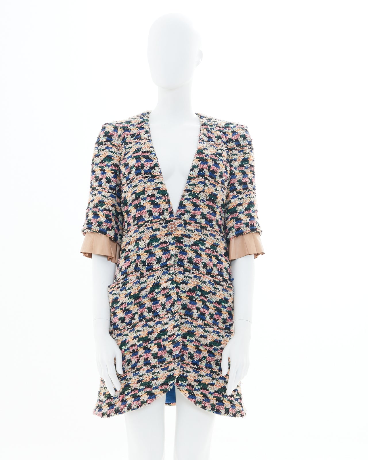 Chanel by Karl Lagerfeld 2015 Paris/Dubai Cruise Collection multicolor tweed lesage jacket