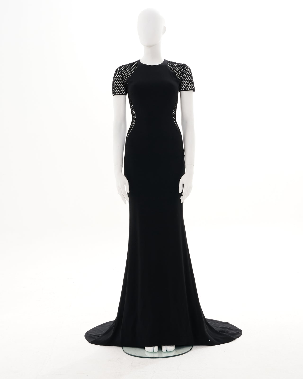 Stella McCartney Black Silk evening dress with train
