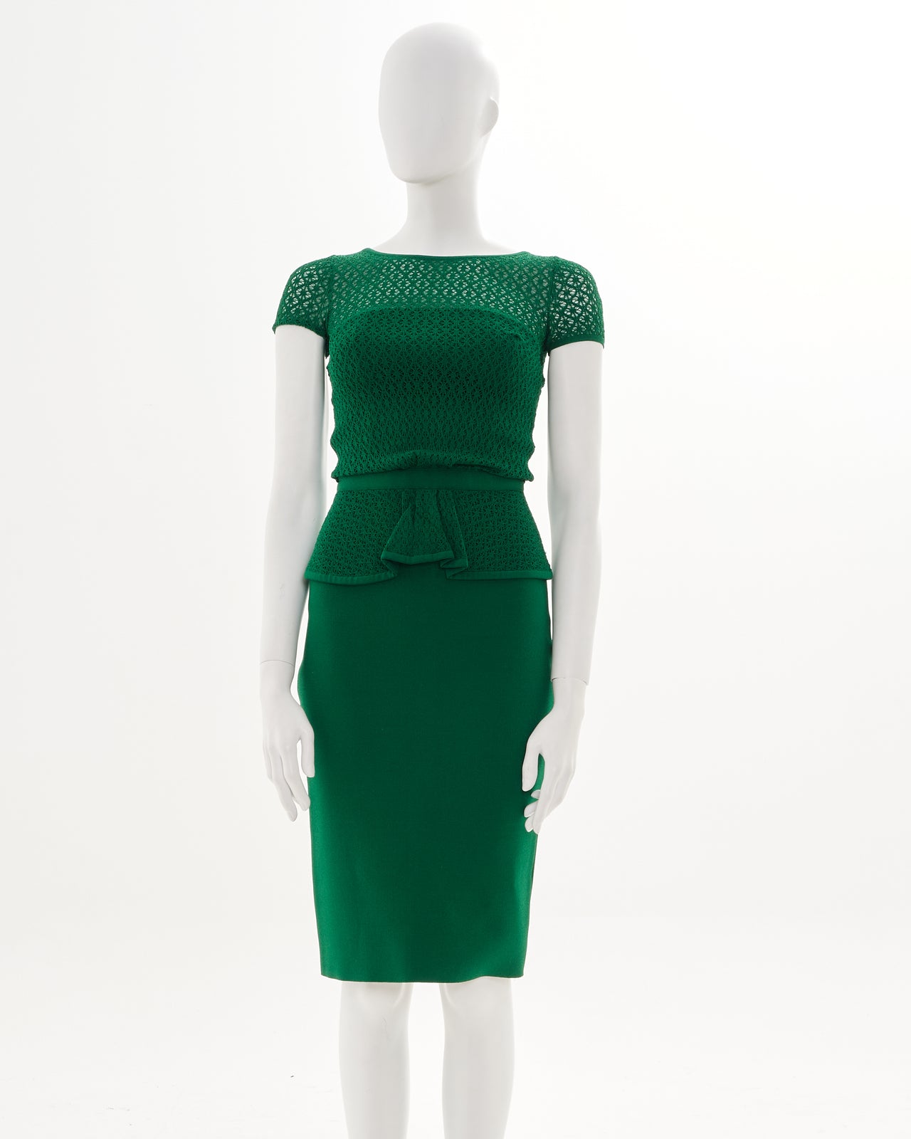 Oscar de la Renta Resort 2013 Knitted Semitransparent Midi Dress