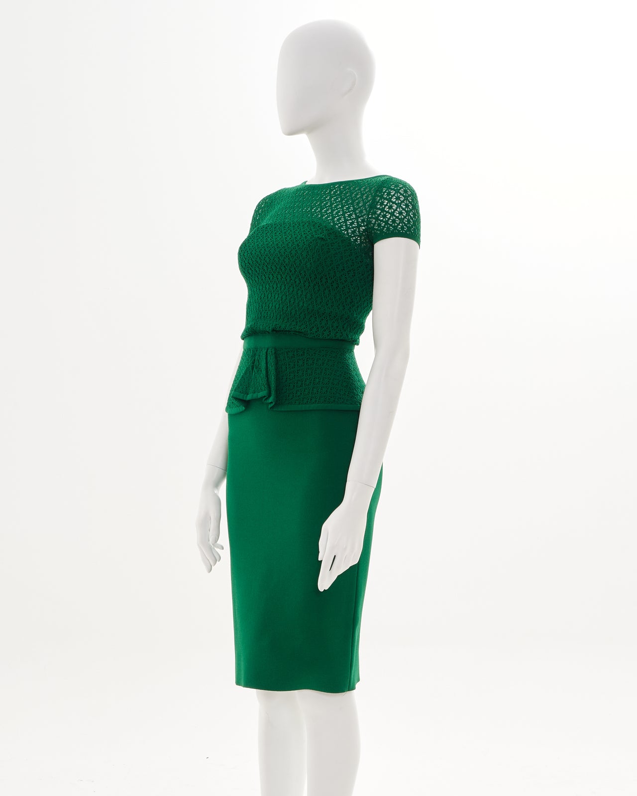 Oscar de la Renta Resort 2013 Knitted Semitransparent Midi Dress