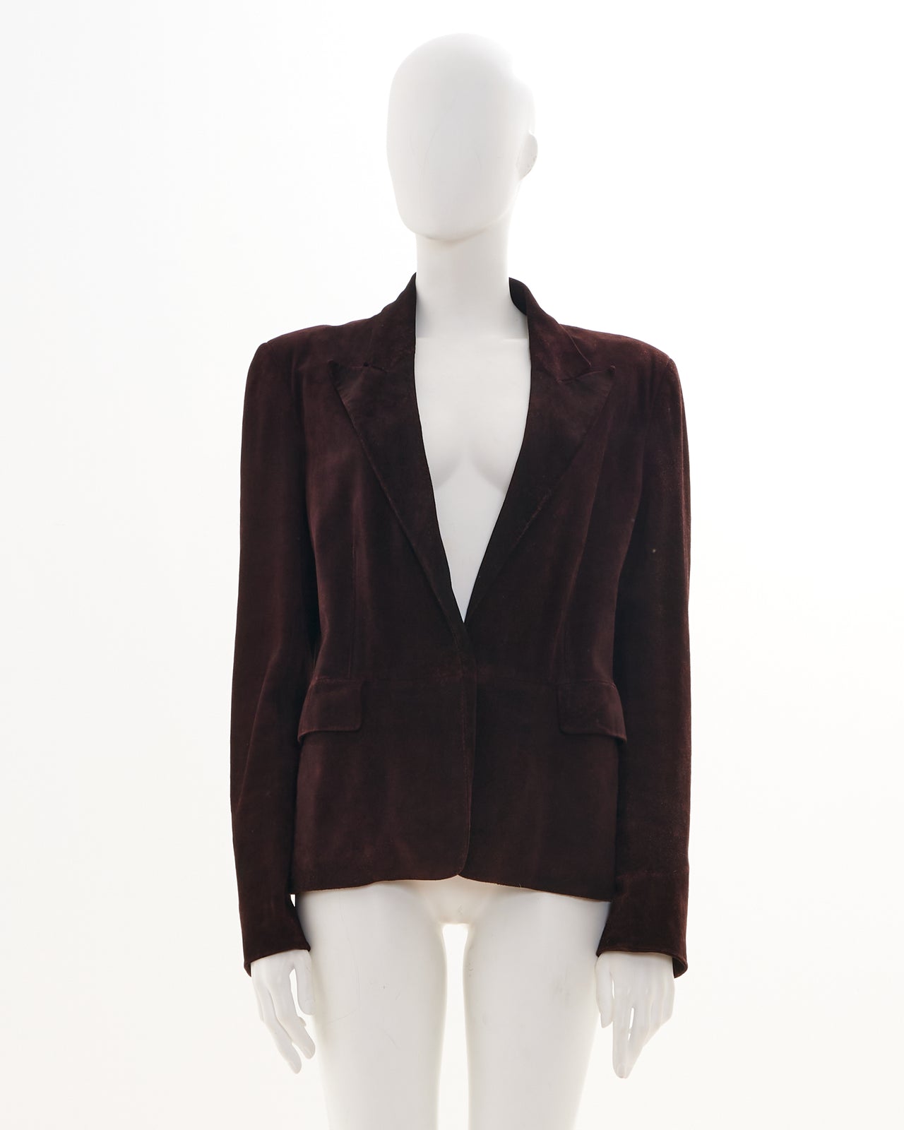 Gucci by Tom Ford F/W 2001 Suede Chocolate Jacket