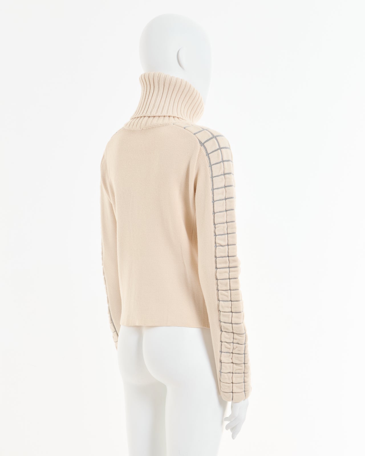 Chanel by Karl Lagerfeld F/W 2002 Off-White turtleneck sweater