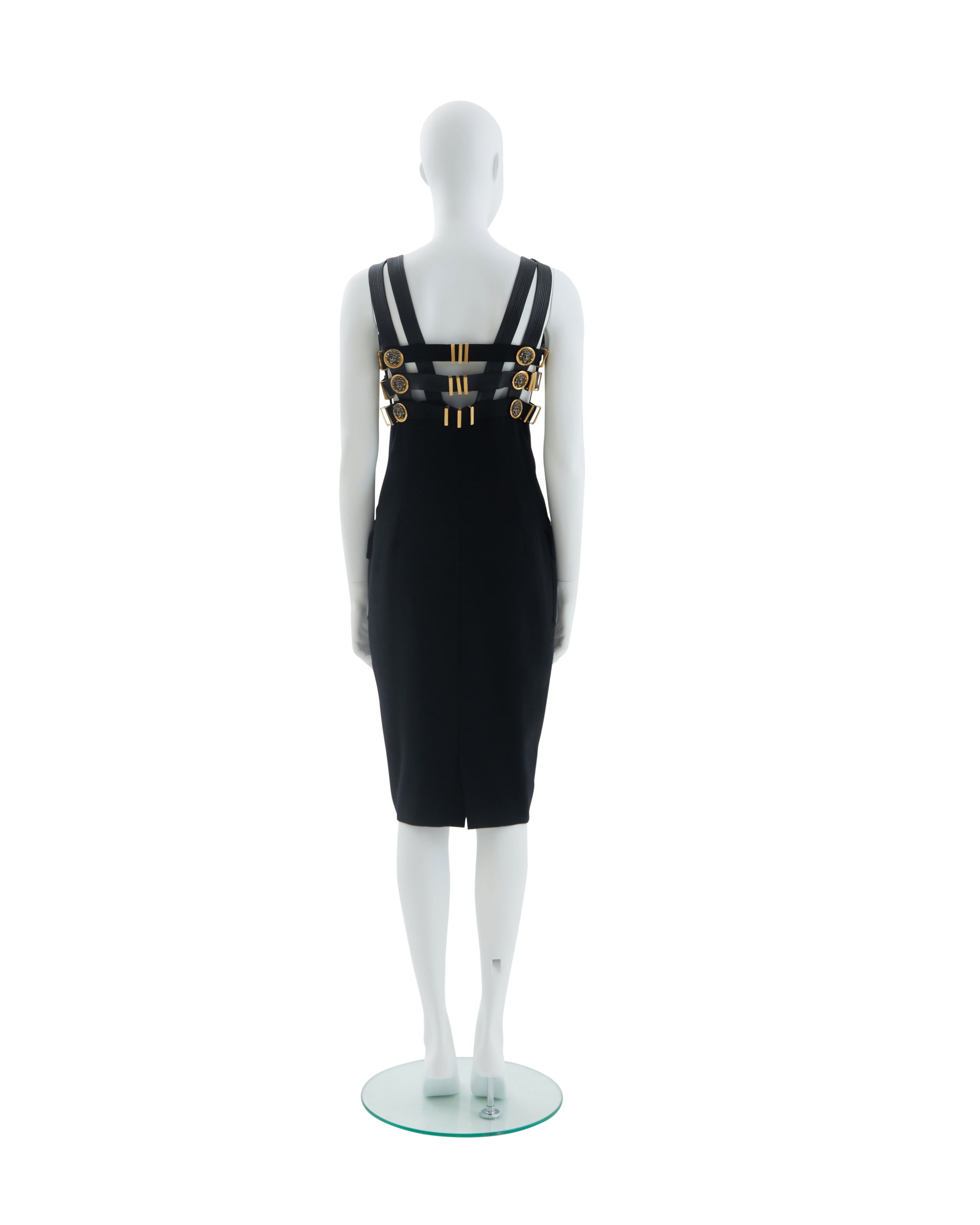 Gianni Versace Couture F/W 1992 Black bondage evening dress - Skof Archive Gianni Versace Couture F/W 1992 Black bondage evening dress - Skof Archive
