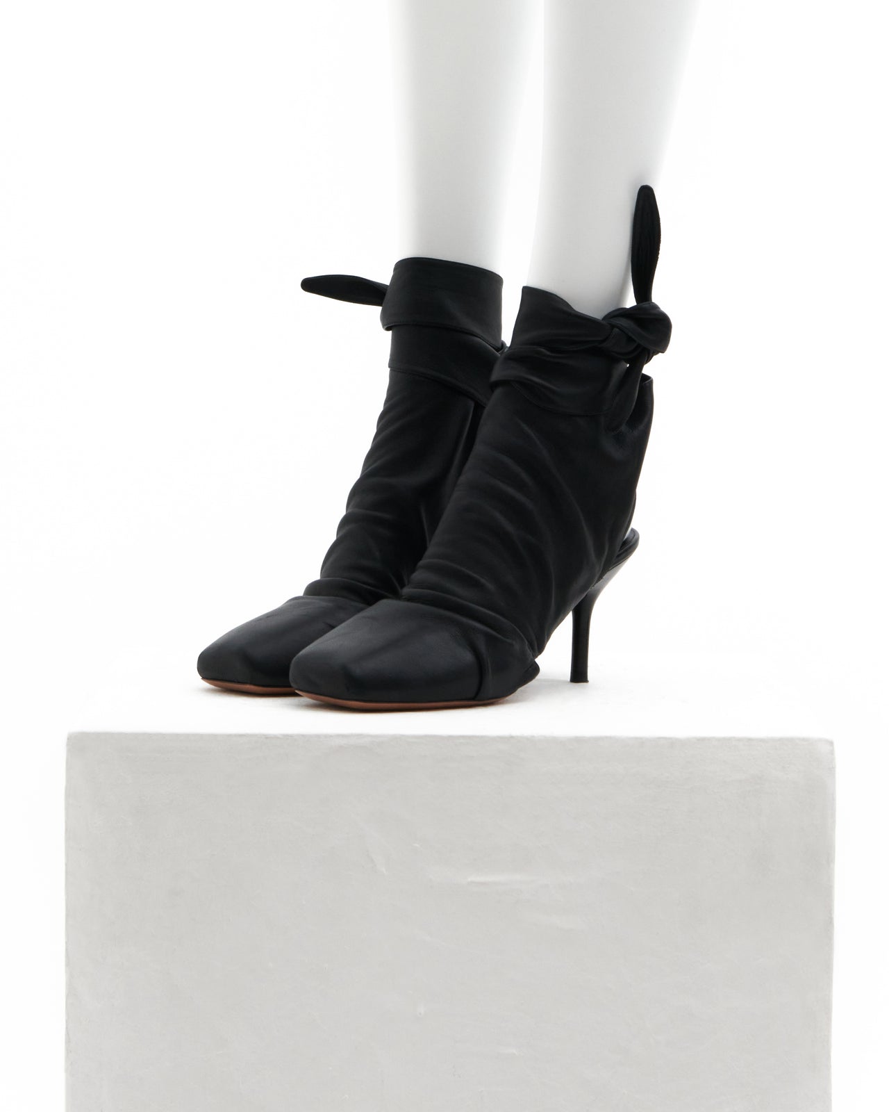 Céline by Phoebe Philo Resort 2018 Black wrapped backless ankle boots