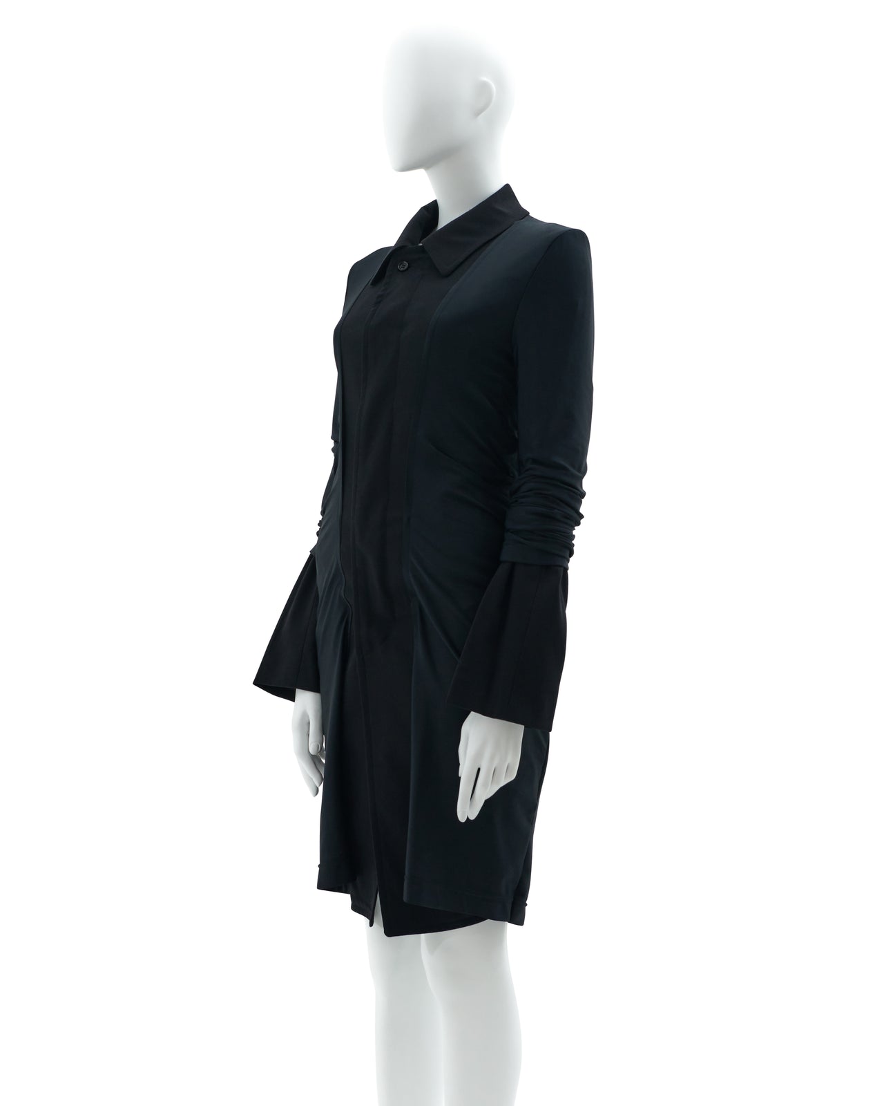 Comme des Garçons F/W 2007/08  Black and blue wool midi coat