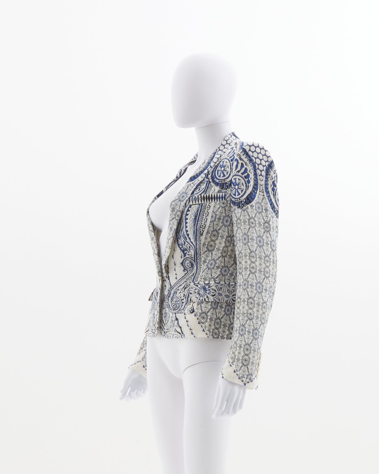 Roberto Cavalli Resort 2014 Silk Printed Blazer