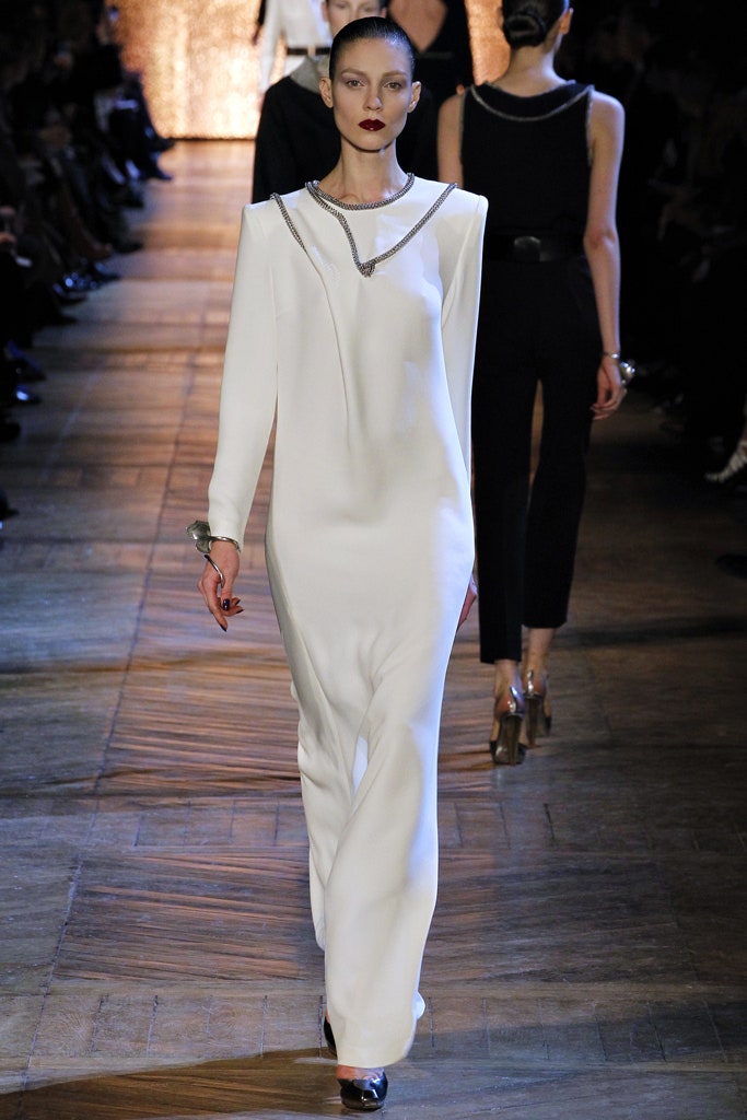 Saint Laurent by Stefano Pilati F/W 2012 Chain Embellished long Dress